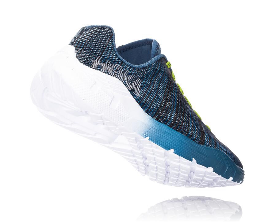 Hoka One One Evo Rehi Löparskor Herr - Marinblå/Vita - LZYED-4079